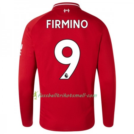 Günstige Fußballtrikots Liverpool Firmino 9 2018-2019 Langarm Heimtrikot kaufen